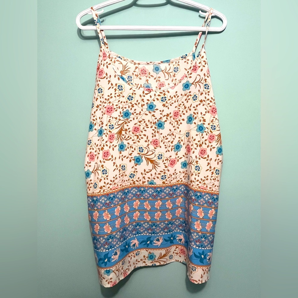 Emery Rose Adorable Floral Tank Top Size XL